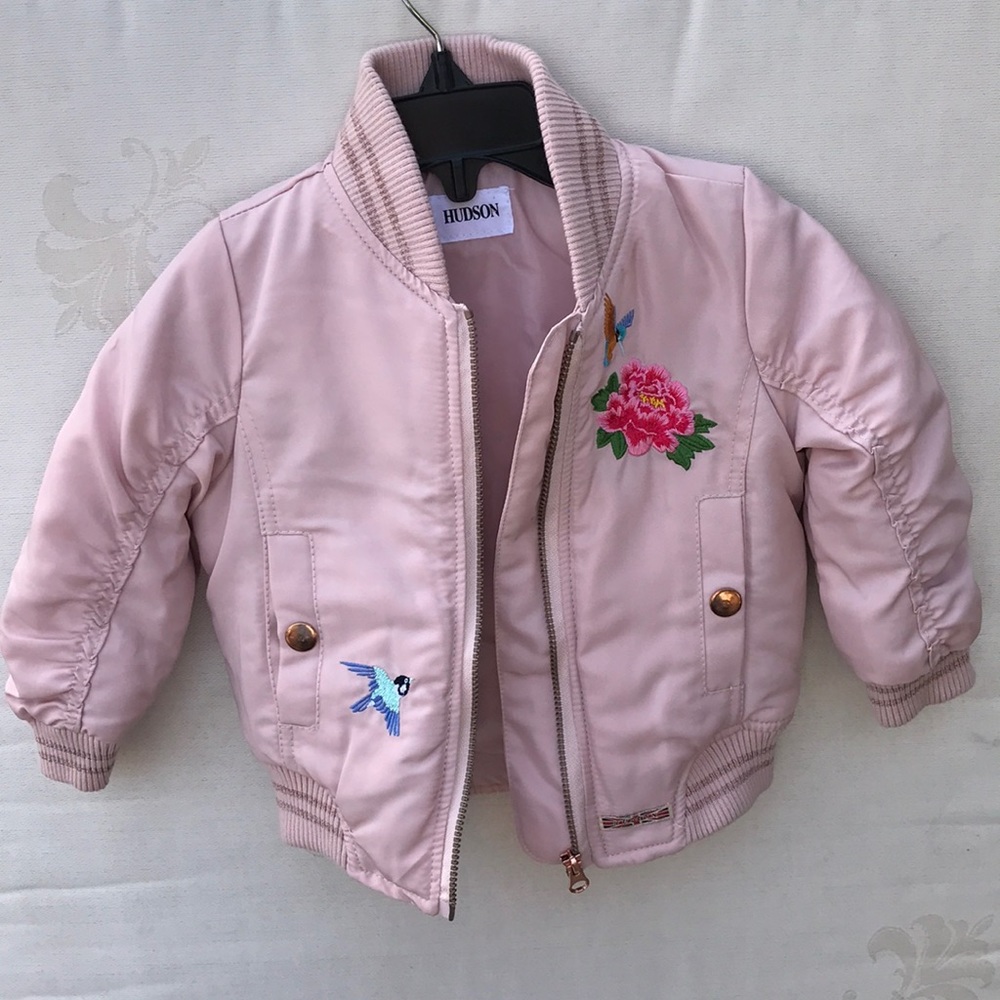 Hudson Jeans Pink Bomber Jacket 12M